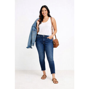 Denizen from Levi’s 20W W35 High Rise Ankle Skinny Jeans Raw Hem Sculpting